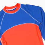 Smartbuy Ladies' Rashguard Raglan in Orange Blue Combi