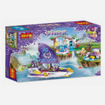 Cogo Fairy Purple Boat 508 Pieces Building Blocks Set For Girls