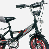 Deck Genesis 12 Inch Bike (Black/Red) For Boys