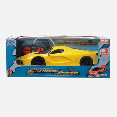 Road Rats Extreme Racer Scale 1 16 R C Yellow For Boys