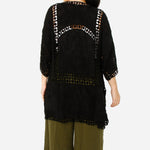 Tropiko by Kultura Ladies’ Full Open Crochet Cover Up