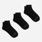 Biofresh Ankle Casual Socks Cotton Black 3In1