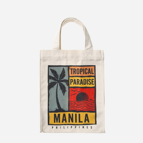 Kultura Manila Tropical Paradise Canvas Baon Bag