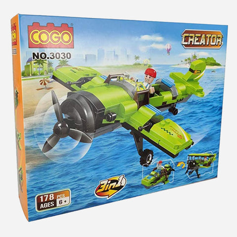 Cogo Creator 178 Pieces 3 In 1 Building Blocks For Kids