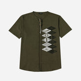 Hijo Shortsleeves Shirt with Tribal Print