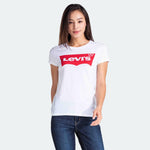 Levi's Slim Crew Neck Tee Core Batwing White