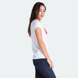 Levi's Slim Crew Neck Tee Core Batwing White