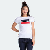 Levi's Slim Crew Neck Tee Sportswear Logo White