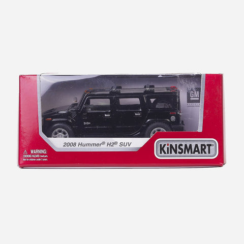 Kinsmart 2008 Hummer H2 Suv Black Die Cast Vehicle For Boys
