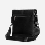 Beverly Hills Polo Club Men's Messenger Bag Leather Black