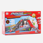 32 Pcs 3D Diy Assembling Parking Garage (Red) Toy For Kids