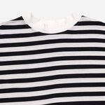 Smartbuy Ladies' Oversized Crop Top in Stripes