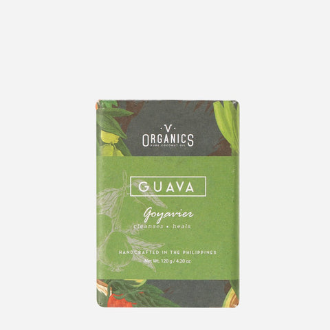 V Organics Coconut Oil Guava Soap Bar
