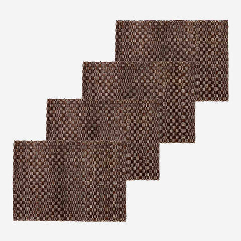 Tahanan by Kultura Raffia Placemat Set of 4 Natural Brown