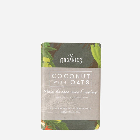 V Organics Coconut Oil Coconut with Oats Soap