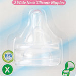 Farlin Wide-Neck Silicone Nipples Pack Of 3 X