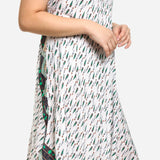 Tropiko Umbrella Dress With Paisley Print