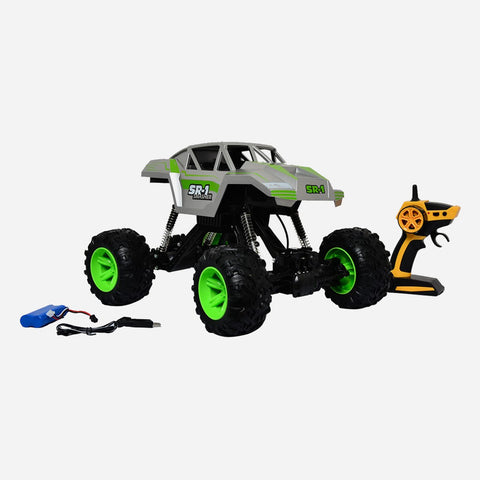 Road Rats 2 4G Radio Control Rock Ranger Off Road Climbing Car Green For Kids