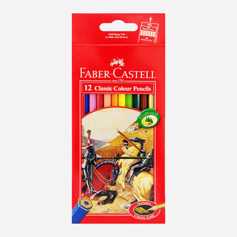 Faber Castell Classic Colour Pencils 12 Colors