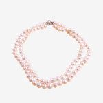 Asnie Double-Layered Peach Pearl Necklace