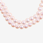 Asnie Double-Layered Peach Pearl Necklace