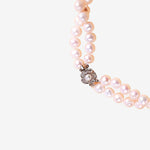 Asnie Double-Layered Peach Pearl Necklace