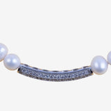 Khai Pearl Bracelet with Encrusted Charm