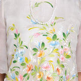 Tygie Women's Kimona with Handpainted Floral