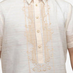 En Barong Filipino Men's Pina Organdi Short-sleeved Barong