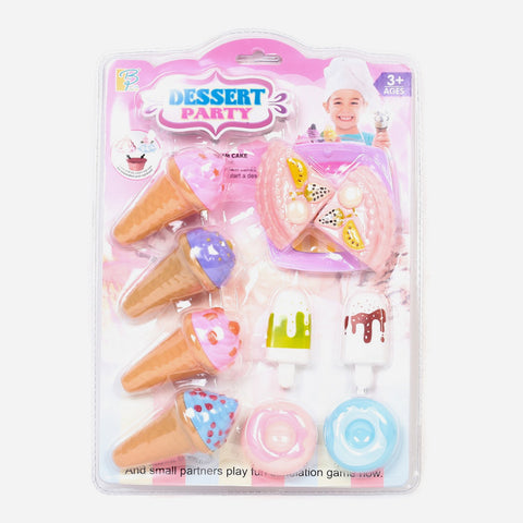 Dessert Party Cake And Cupcakes Playset For Kids