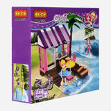 Cogo Girls 228 Pc Pink Beach House Blocks Playset