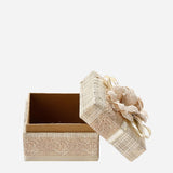 Tahanan by Kultura Raffia Mini Box with Gold Ribbon