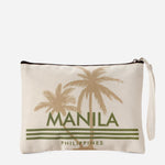 Kultura Palm Trees Pouch in Green Print