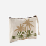 Kultura Palm Trees Pouch in Green Print