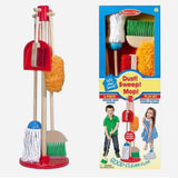 Melissa & Dough 6-Piece Dust, Sweep, Mop Playset