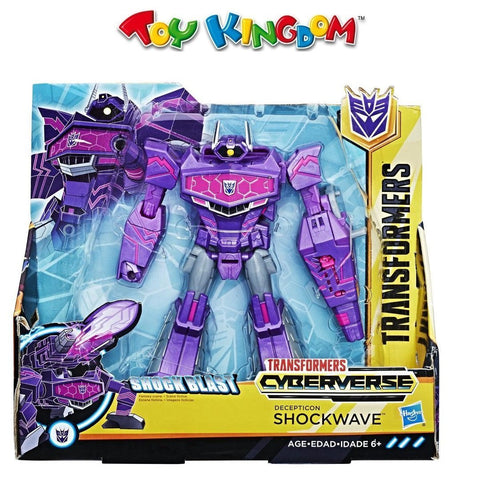 Transformers Cyberverse Shock Blast Decepticon Shockwave Action Figure Toy For Boys