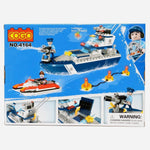 Cogo City Police Speed Boat 284 Pcs Building Blocks Set