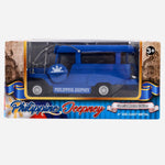 Philippine Jeepney Blue 4-Inch Die-Cast Metal To Vehicle Special Matte Edition