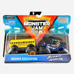 Monster Jam Higher Education And Bounty Hunter Metal Trucks For Kids