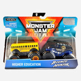 Monster Jam Higher Education And Bounty Hunter Metal Trucks For Kids