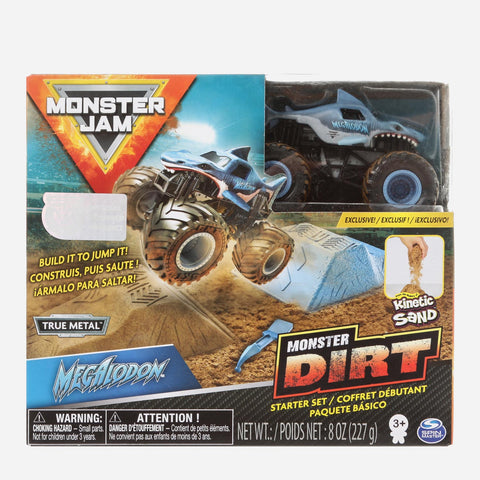 Monster Jam Monster Dirt Starter Set Megalodon Monster Truck Playset For Kids