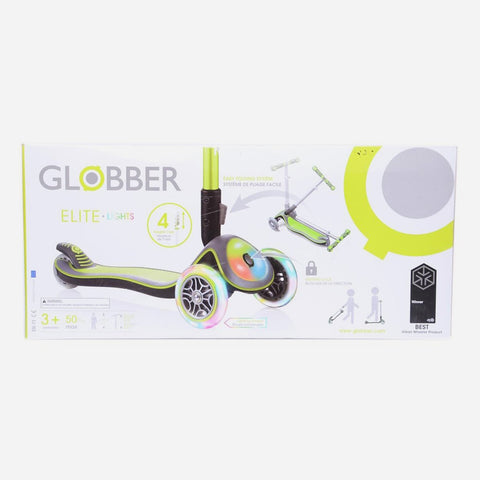 Globber Green Elite Lights Scooter Lighting Wheels