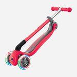 Globber Primo Foldable 3-Wheel Scooter With Lights Red