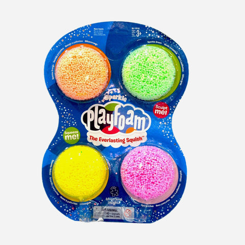 Toy Kingdom Educational Insights Playfoam Sparkle 4-Pack The Everlasting Squish