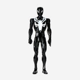 Marvel Spider Man Titan Hero Series Blast Gear Compatible 12 Inch Black Suit Spider Man Action Figure Toy For Boys