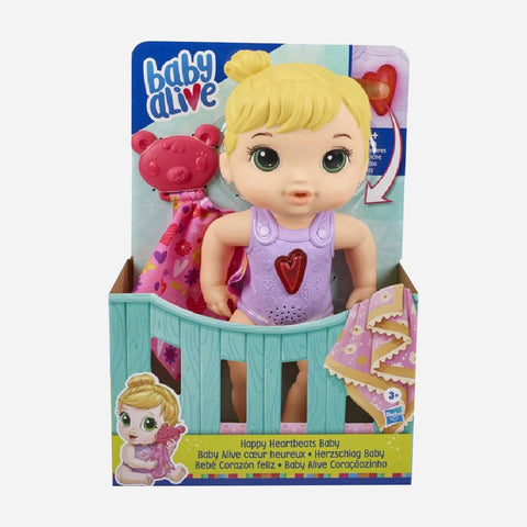 Baby Alive Happy Heartbeats Baby Doll Blonde Hair