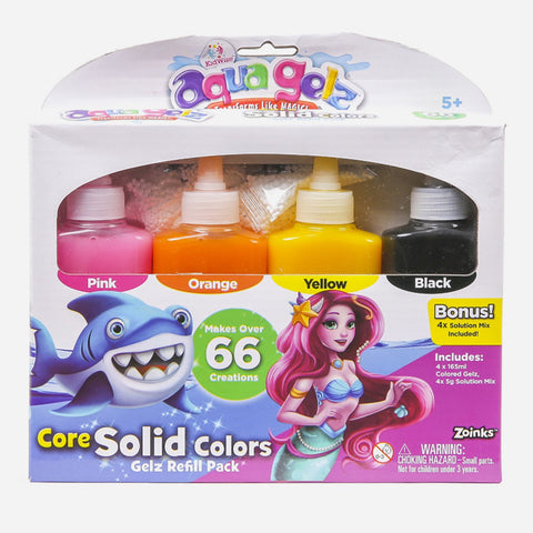 Aquagelz Core Colors Solid Refill Pack For Kids
