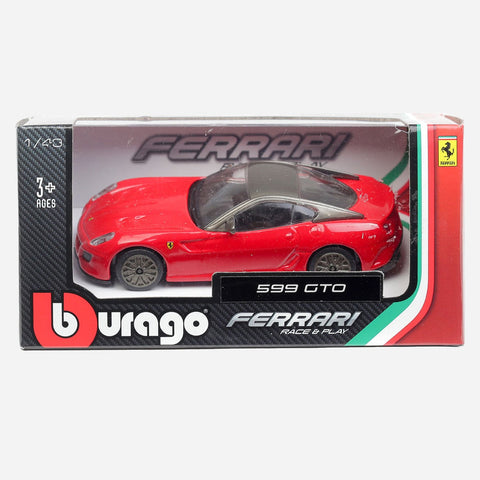 Bburago Ferrari Race & Play 599 Gto Die-Cast Vehicle (Red) For Kids