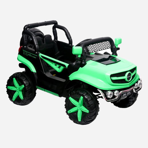 4-Wheel Mini Shock Utility With Double Door Ride-On For Boys Grn