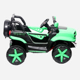 4-Wheel Mini Shock Utility With Double Door Ride-On For Boys Grn